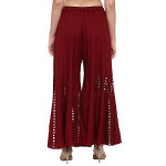Women's Art Work Rayon Plazo