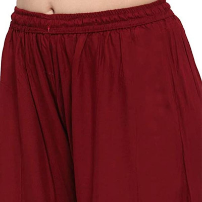 Women's Art Work Rayon Plazo